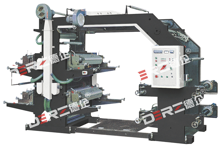 Stack Type Four-colors high speed flexographic pri